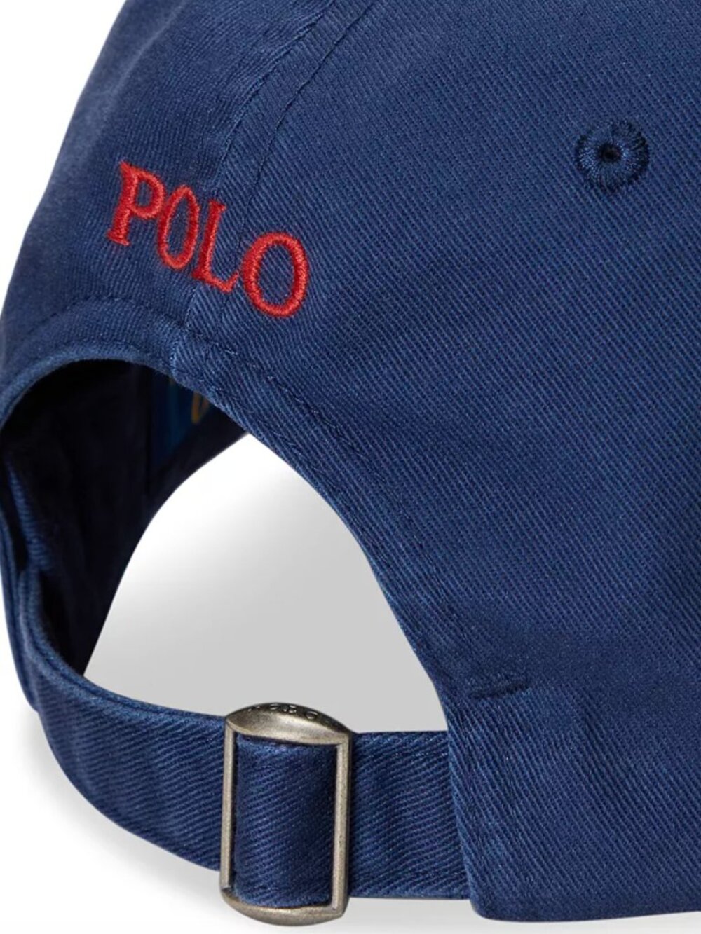 Polo Ralph Lauren Women's Cotton Chino Ball Cap - navy/red - Picture 4 of 8